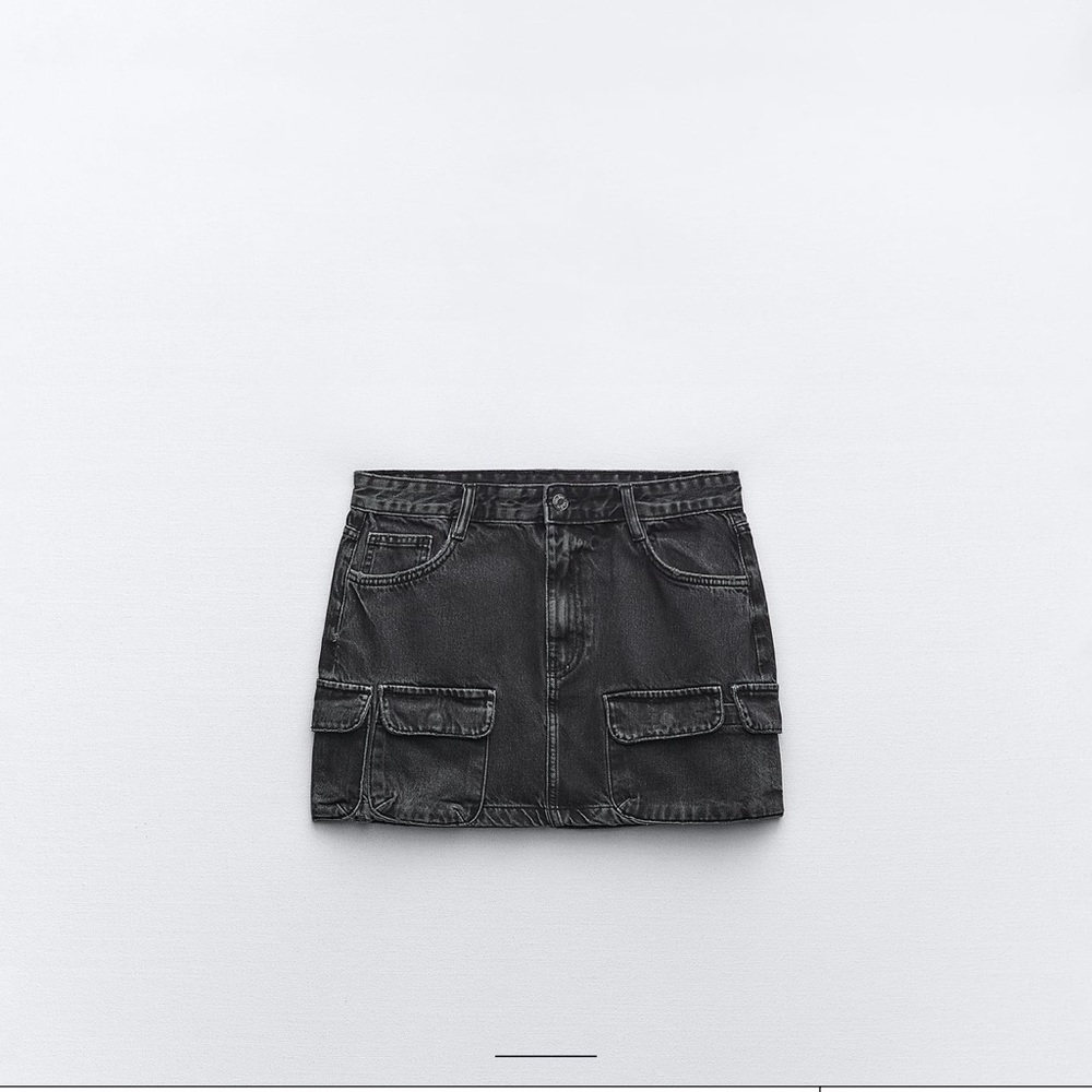 Zara Black Mini Skirt Cargo